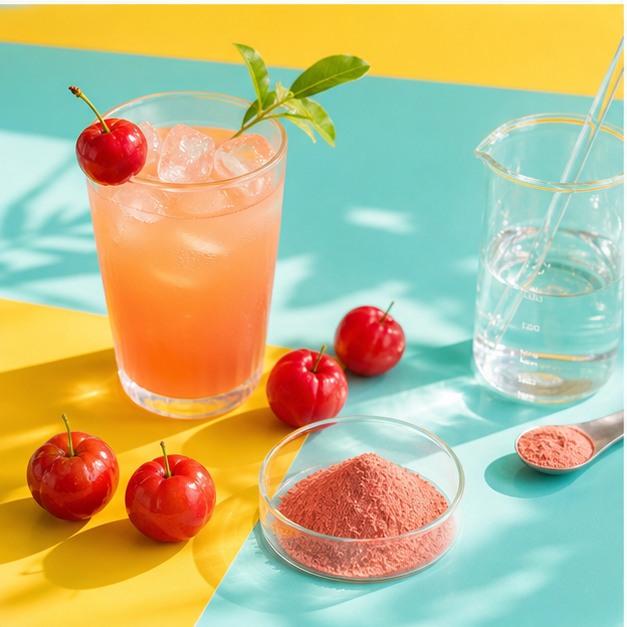 Acerola Cherry Fruit Extract Powder 3% Vitamin C applications image