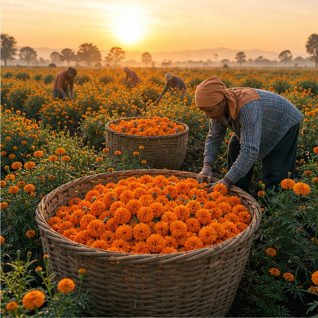 African Marigold Whole-Herb Extract Powder 4:1 source image