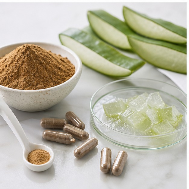 Aloe Vera Leaf Extract Powder 5:1 applications image