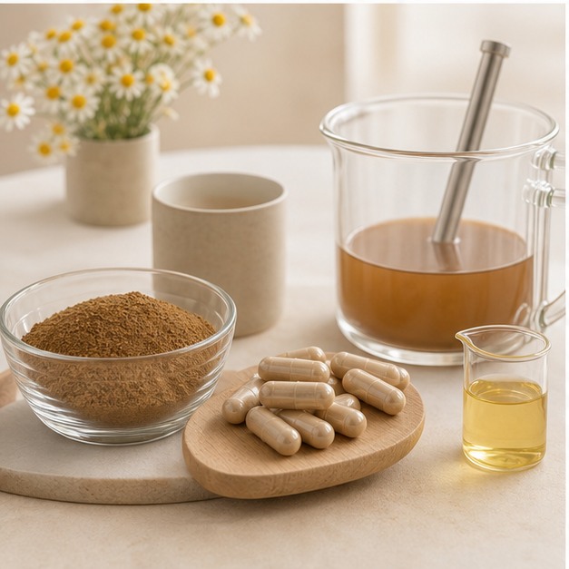 Chamomile Flower Extract Powder 5:1 applications image