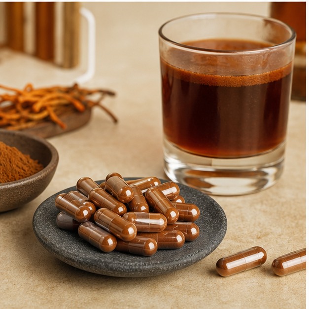 Cordyceps Mushroom Extract Powder 40% Polysaccharides applications image