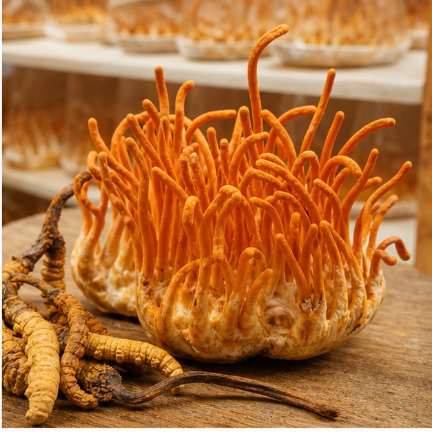 Cordyceps Mushroom Extract Powder 40% Polysaccharides source image