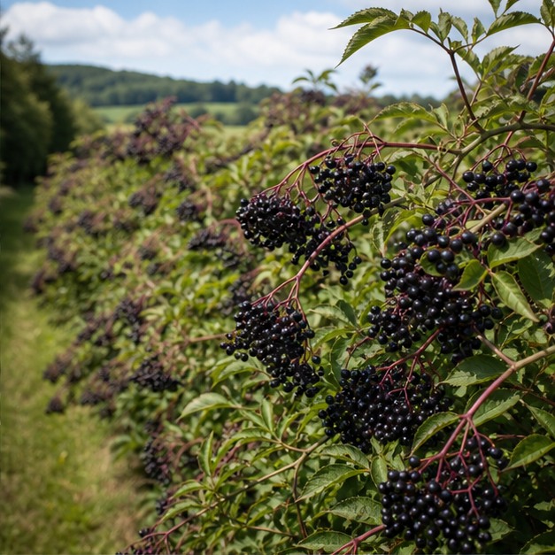 Elderberry Fruit Juice Extract Powder 20% OPC source image