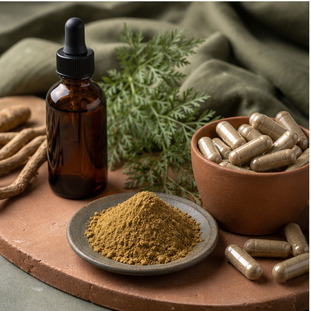 Fernleaf Biscuitroot Root Extract Powder 4:1 applications image