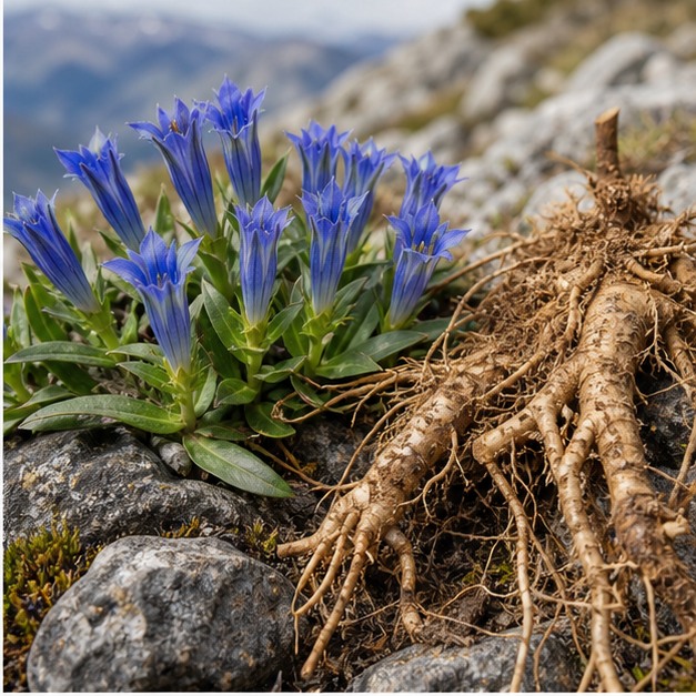 Gentian Root Extract Powder 10:1 source image