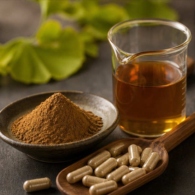 Ginkgo Biloba Leaf Extract Powder 4:1 applications image