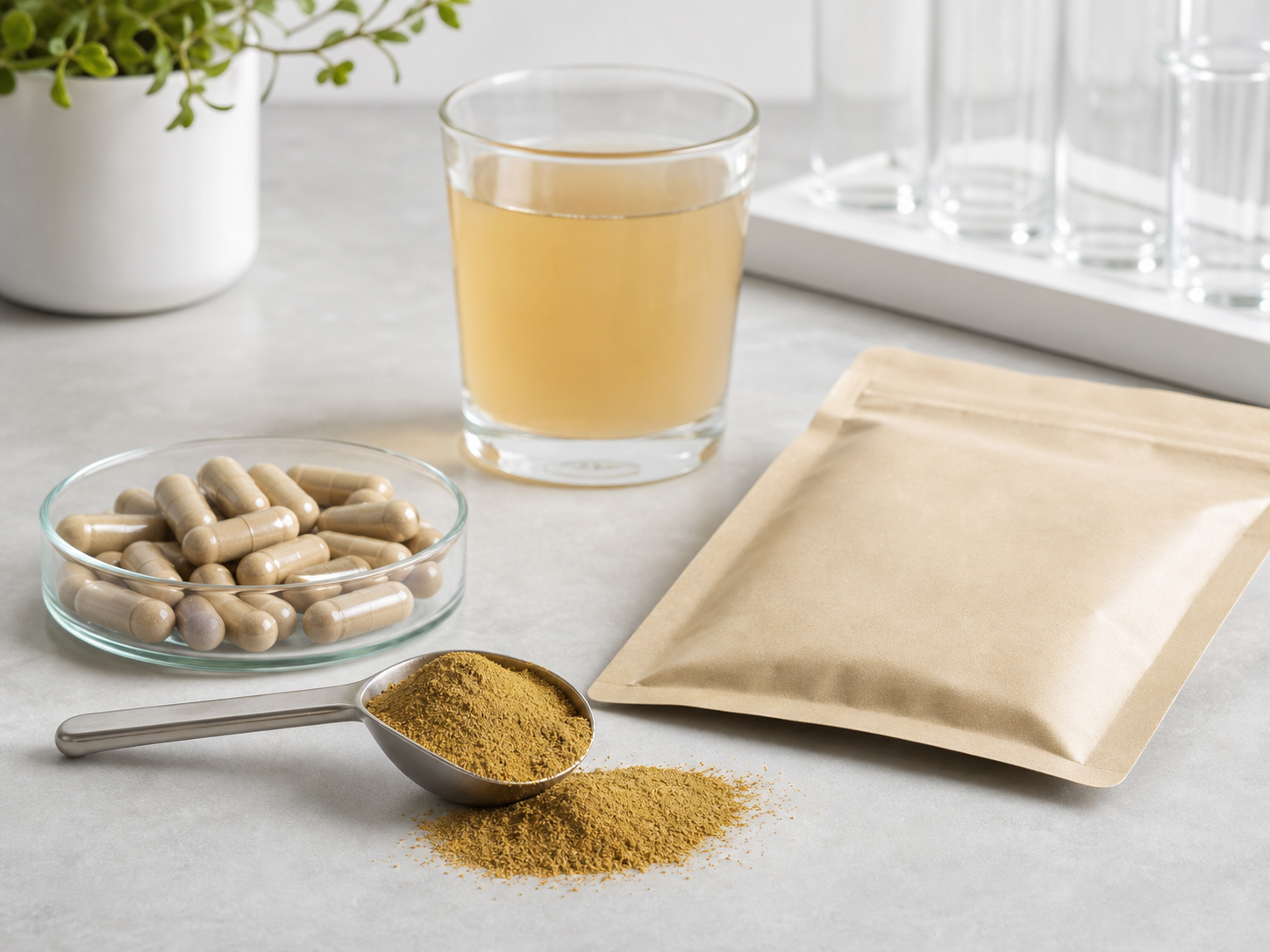 Ginseng extract powder for capsule and beverage formulation evaluation