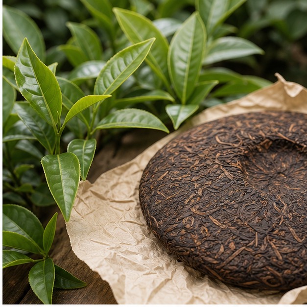 Pu-erh Tea Extract Powder botanical source and harvested raw material