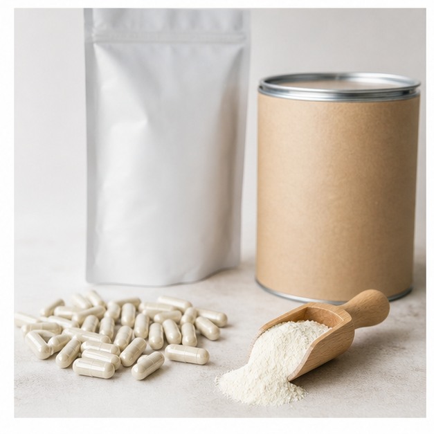 Saw Palmetto Extract Powder 45% Fatty Acids b2b formulation and packaging applications