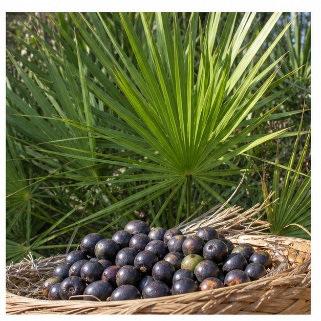 Saw Palmetto Extract Powder 45% Fatty Acids botanical source and harvested raw material