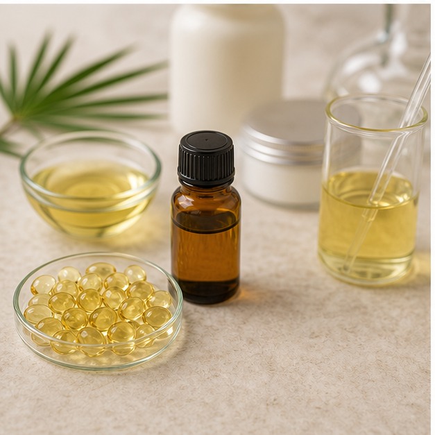 Saw Palmetto Extract Oil 85% Fatty Acids b2b formulation and packaging applications
