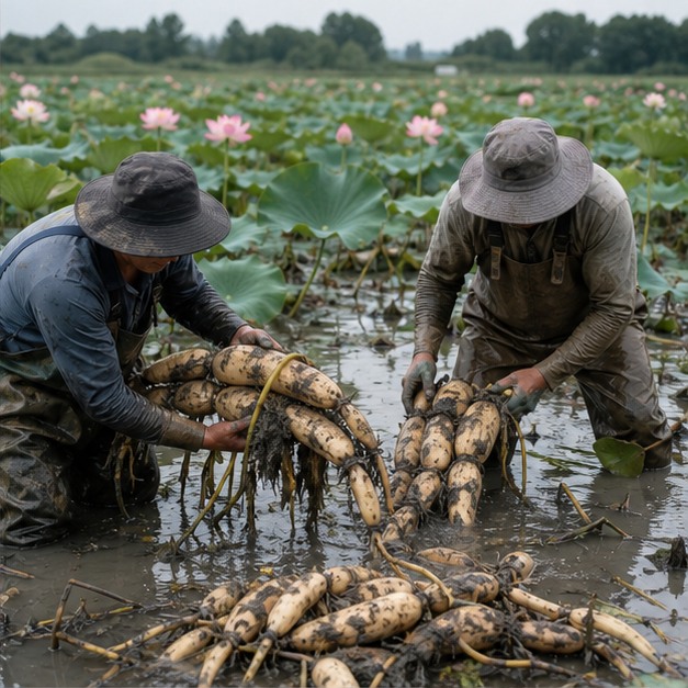 Sacred Lotus Rhizome Extract Powder 4:1 source image