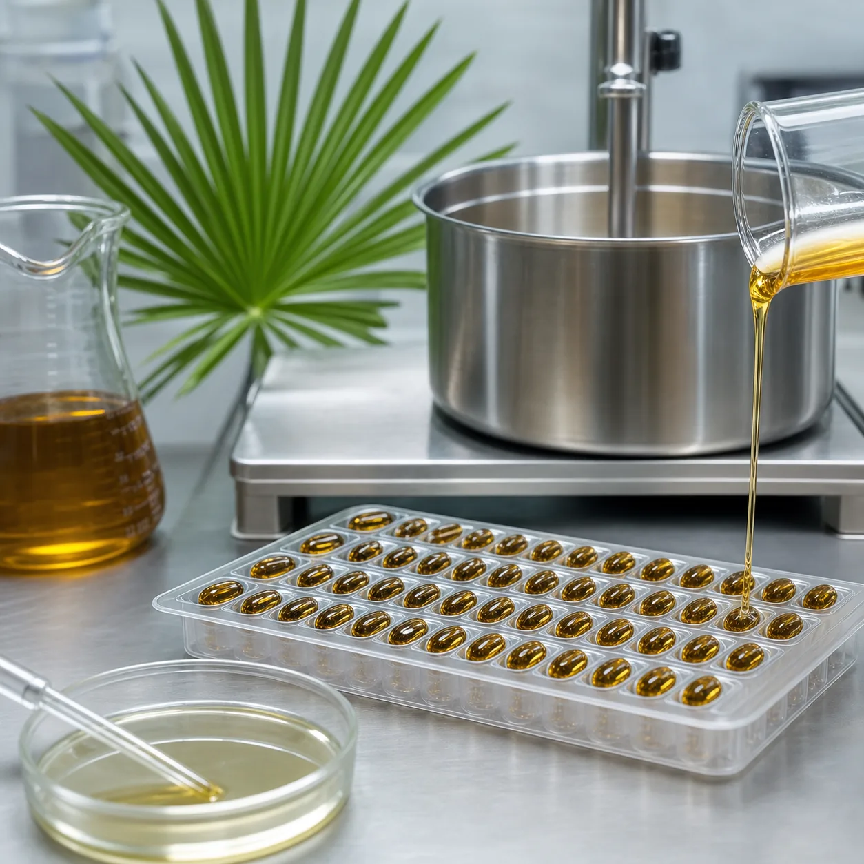 Saw Palmetto Extract Oil 85% Fatty Acids formulation development