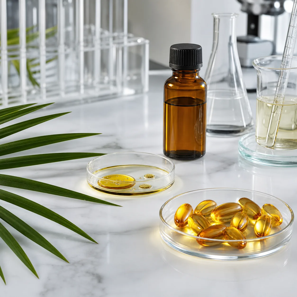Saw Palmetto Extract Oil 85% Fatty Acids formulation formats