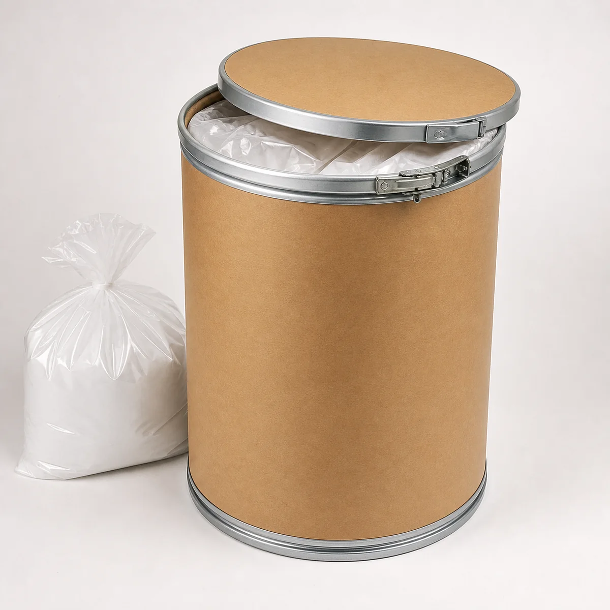 Standard 25 kg fiber drum packaging for Boswellia extract powder