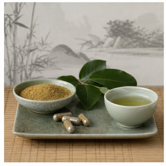 Broadleaf Holly Leaf Extract Powder 10:1 applications image