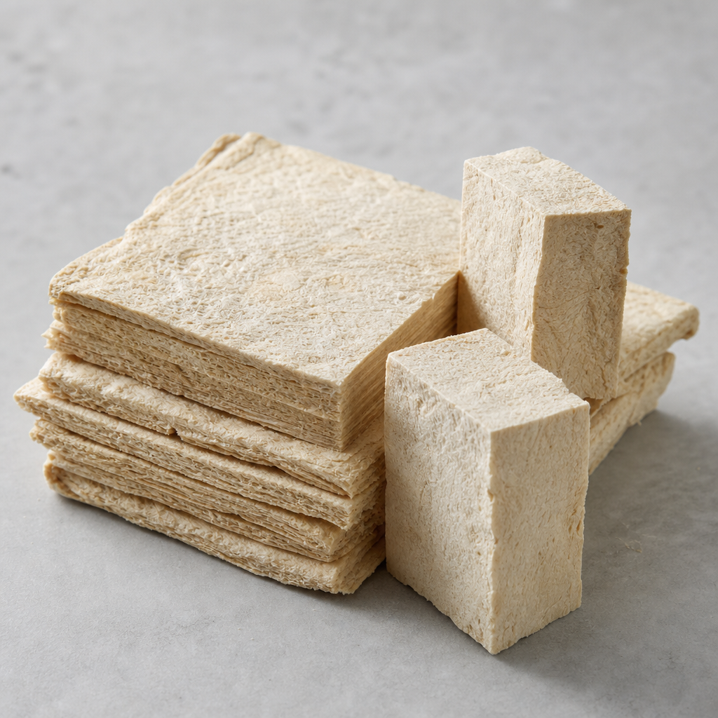 Dried collagen raw material in slab form for bovine bone marrow peptide