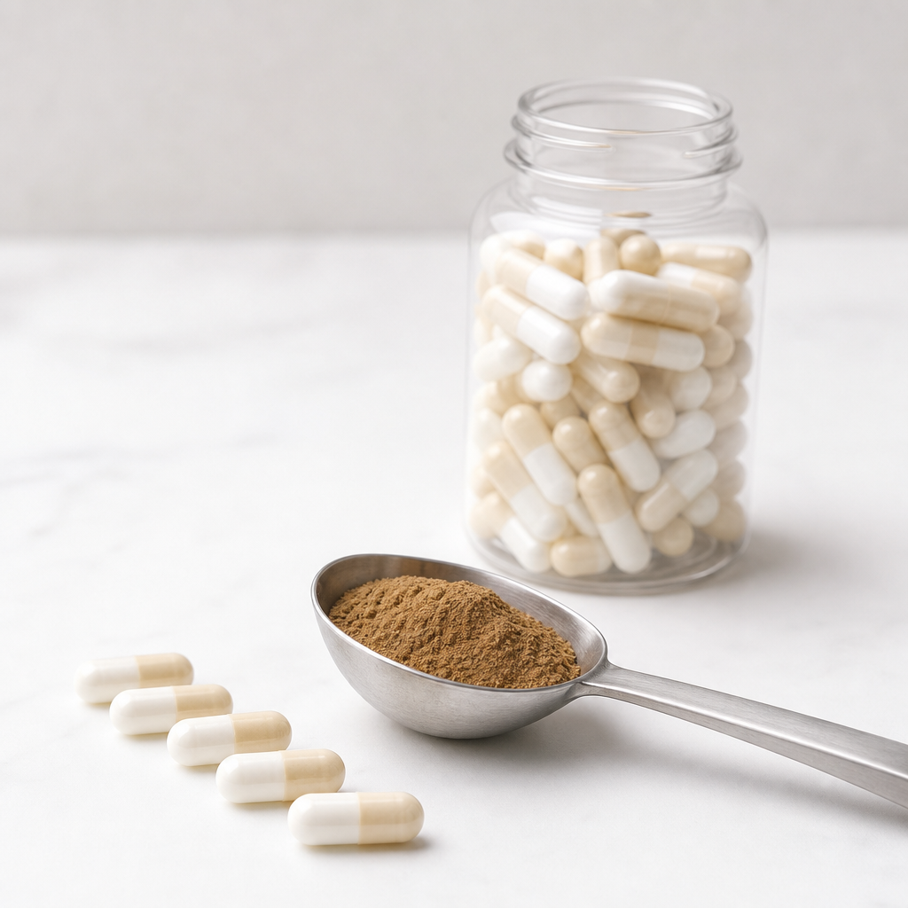 Codonopsis root extract powder in a two-piece hard capsule supplement application
