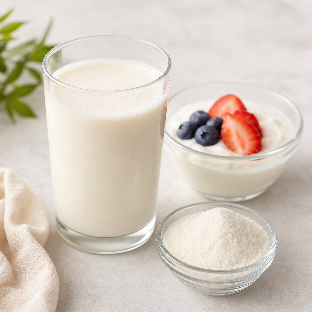 Collagen peptide grade A in a protein beverage and dairy application