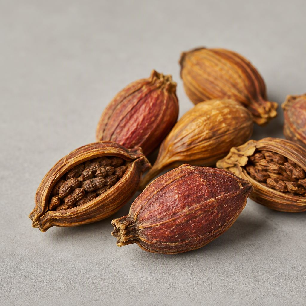 Dried gardenia fruit raw material