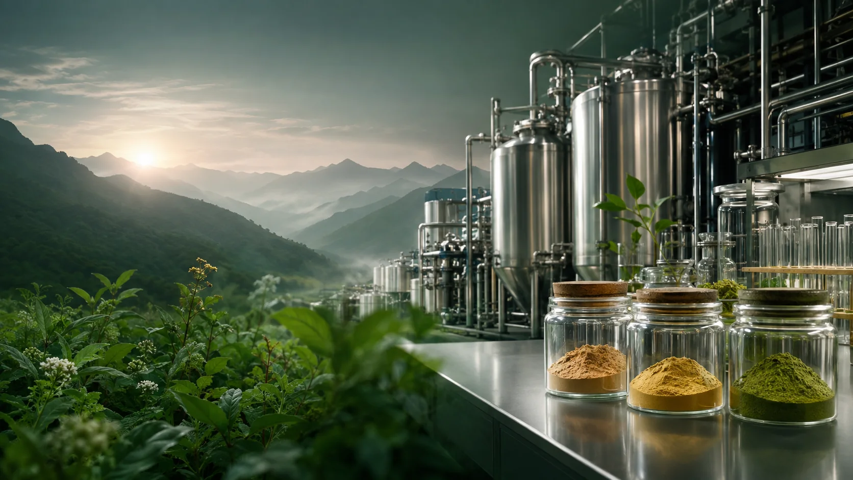 Qinling botanical resources, extraction plant and laboratory samples