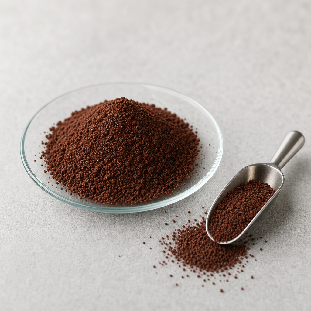 Dry porcine blood extract powder raw material