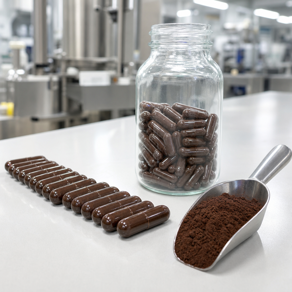 Rehmannia root extract used in two-piece hard capsules