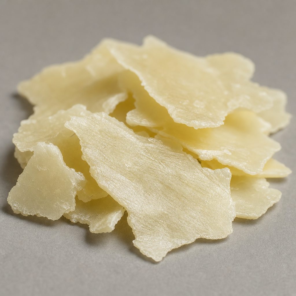 Light-yellow waxy lecithin flakes