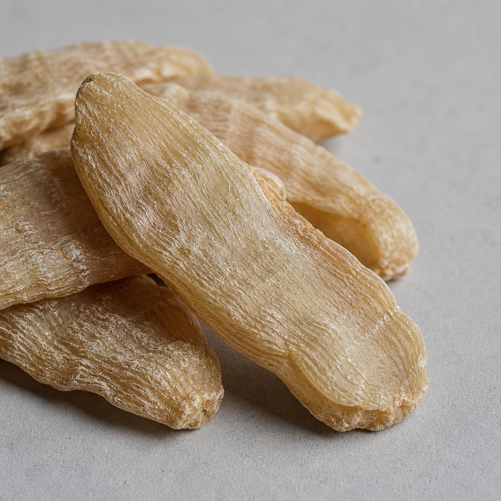 Dried gastrodia tuber slices raw material