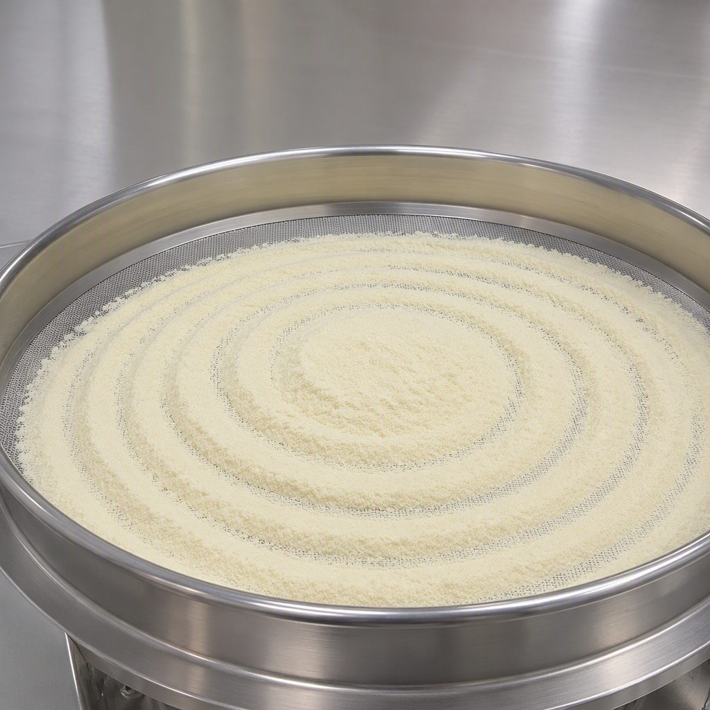 Phosphatidylserine powder sifted through a stainless steel screen