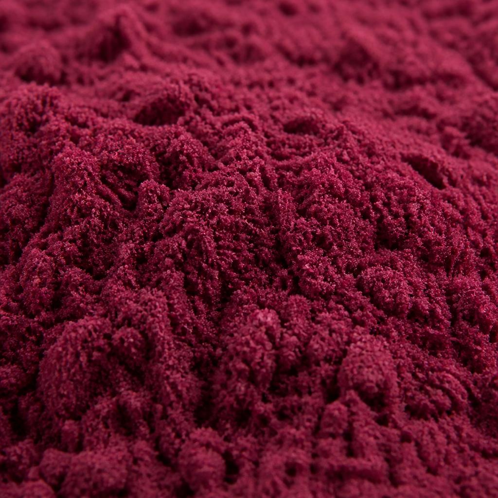 Deep purple-red beetroot powder texture close-up